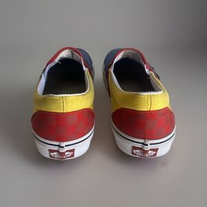 Vans Classic OTW Rare Navy Yellow Red Checkerboard Skate Shoes Men’s Size 10.5